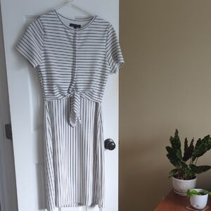 Striped Short Sleeve Dress